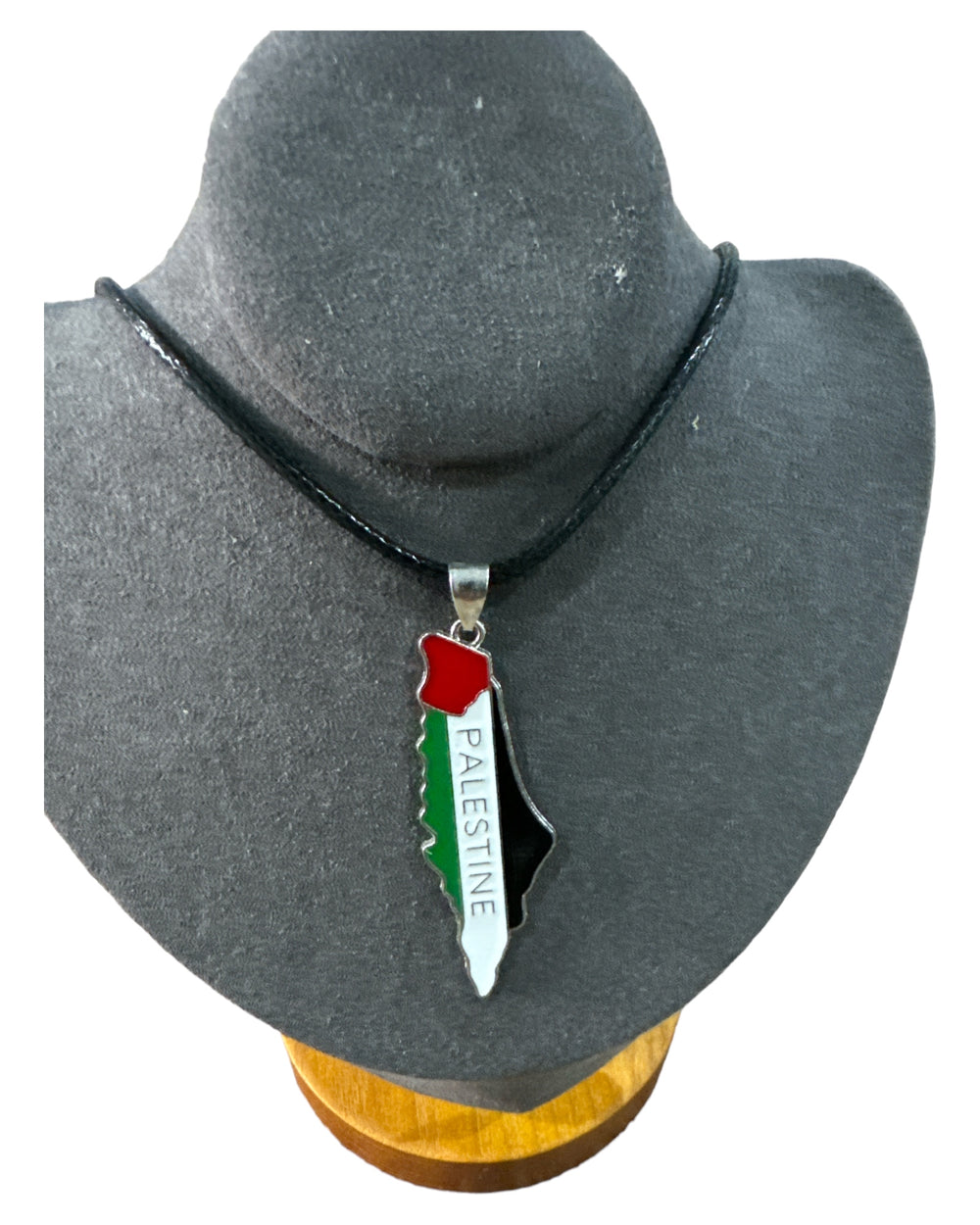Pride Necklace: Palestine Map with English Inscription