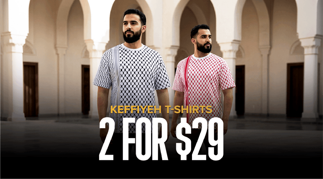 Exclusive Offer: 2 Keffiyeh T-Shirts at Just $29