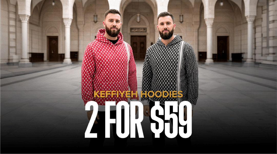 Flash Sale: Buy 2 Keffiyeh Hoodies for Only $59