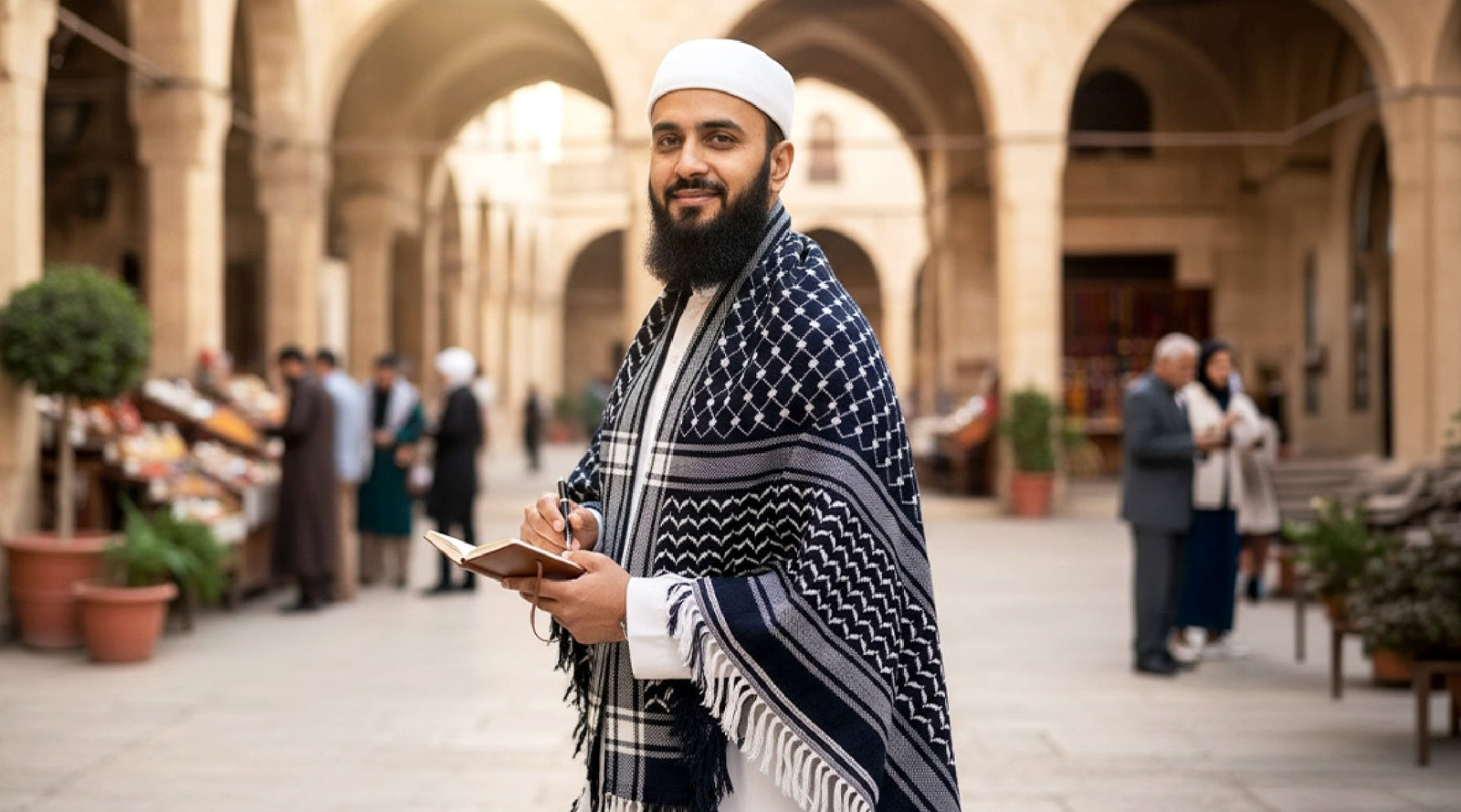 Elevate Your Look with the Legacy Keffiyeh Shawl for Men