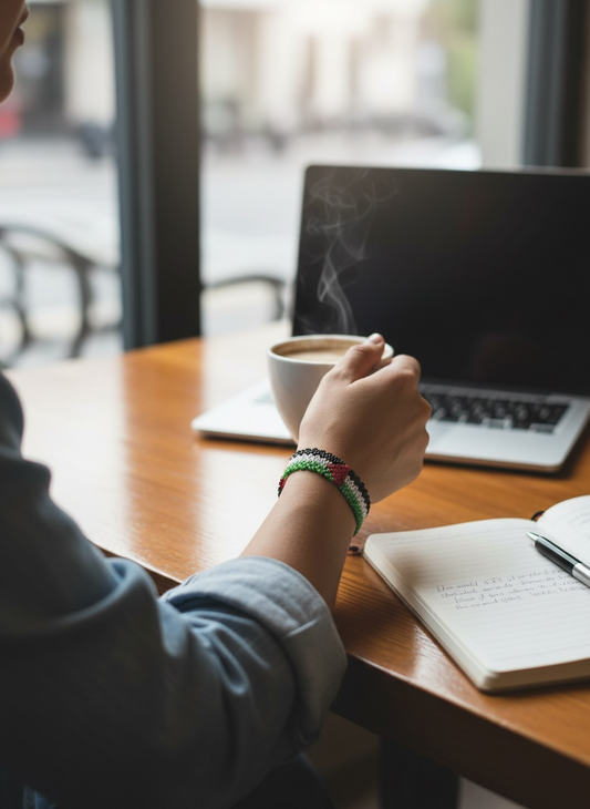 Heritage Beaded Bracelet – Palestine Handmade Edition
