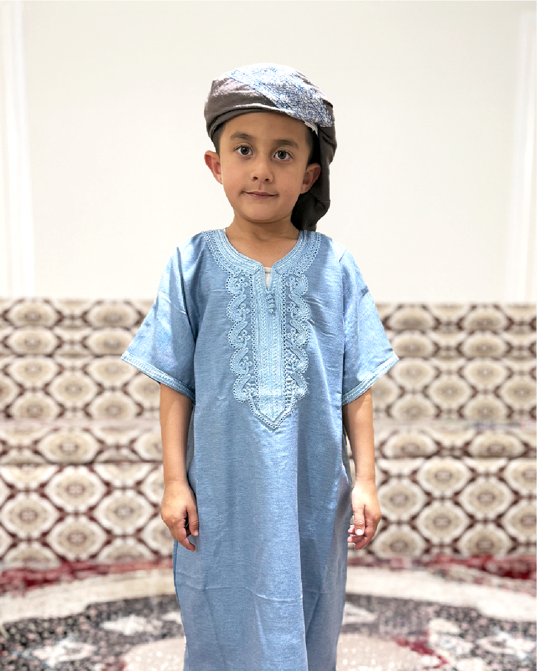 Kids Moroccan Jalabiyyah Traditional Elegance for the Next Generatio - 2 Years Old / Forest Green - Zuhd.store Kids Moroccan Jalabiyyah Traditional Elegance for the Next Generatio - 2 Years Old / Forest Green - Zuhd.store
