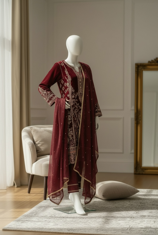 Royal Crimson Velvet Éclat (Large)