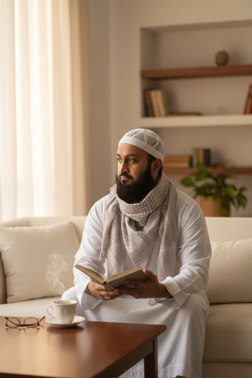 The Silver Sand Shemagh – Classic Bedouin Weave