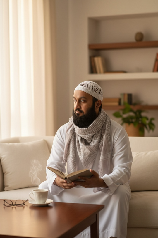 The Silver Sand Shemagh – Classic Bedouin Weave