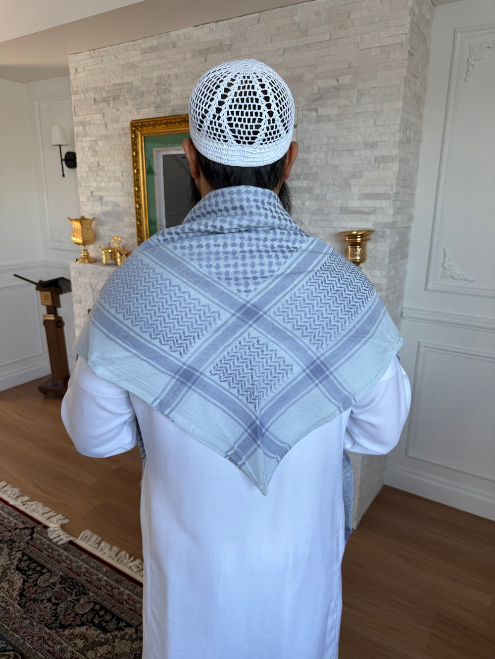 Desert Sky Keffiyeh – Mist Blue Edition