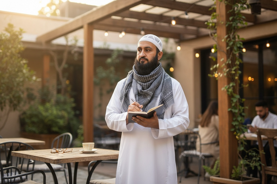 The Grey Falcon Shemagh – Heritage Keffiyeh Edition