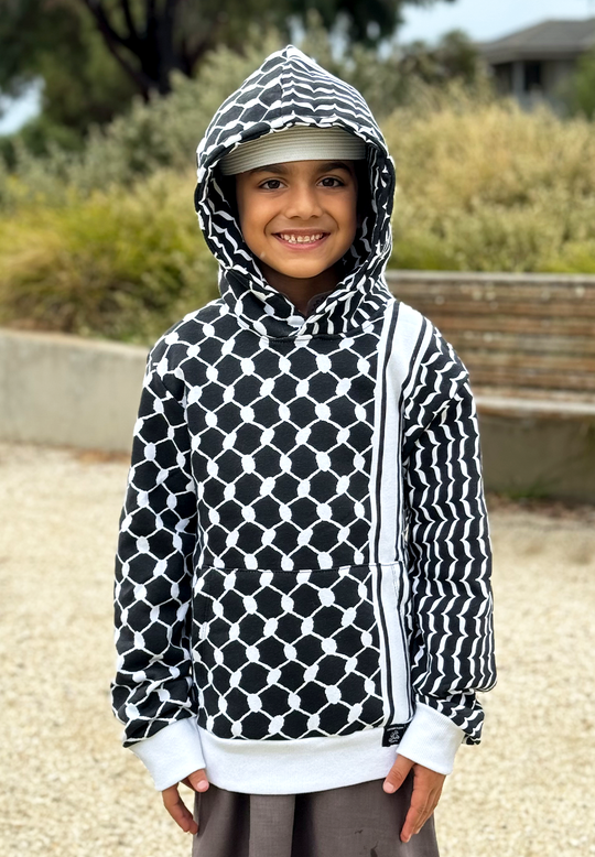 Winter Exclusive: Black & White Keffiyeh Hoodies - First in Australia!