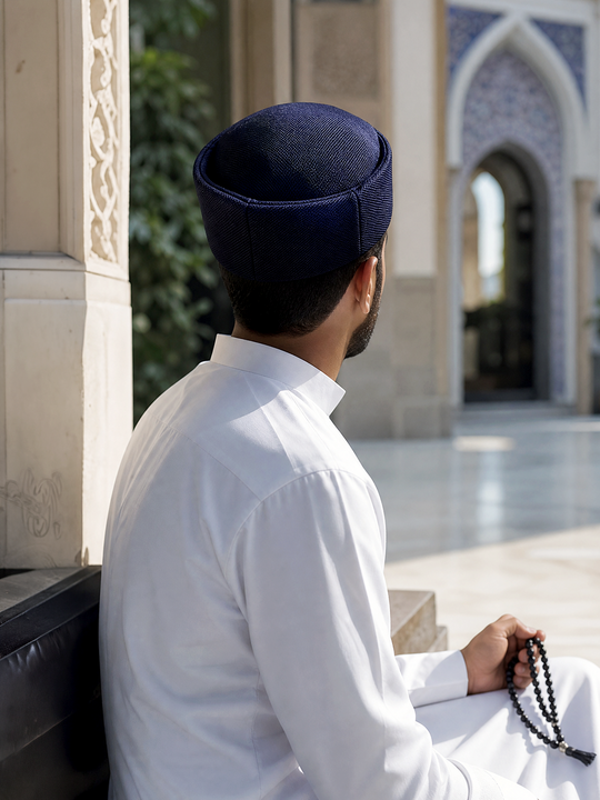 Dark Blue - Sunnah Soft Cap
