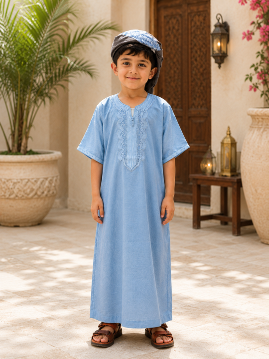 Kids Moroccan Jalabiyyah – Traditional Elegance for the Next Generation