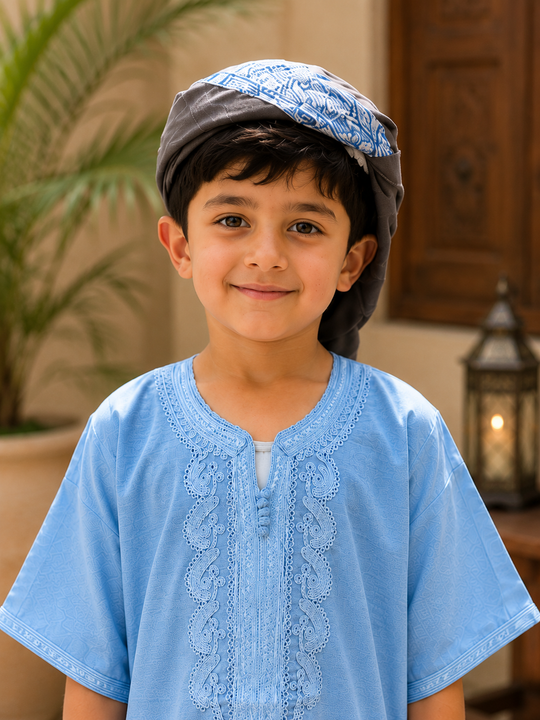 Kids Moroccan Jalabiyyah – Traditional Elegance for the Next Generation