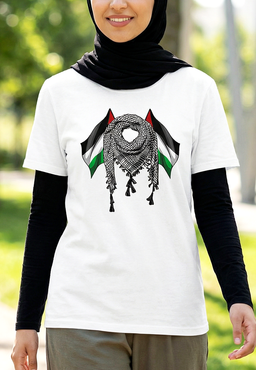 Women Palestine Double-Sided T-Shirt 5: A Unique Mosaic of Tradition and Identity
