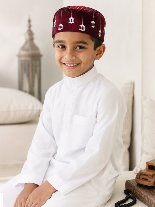 Maroon Lanterns Prayer - Cap