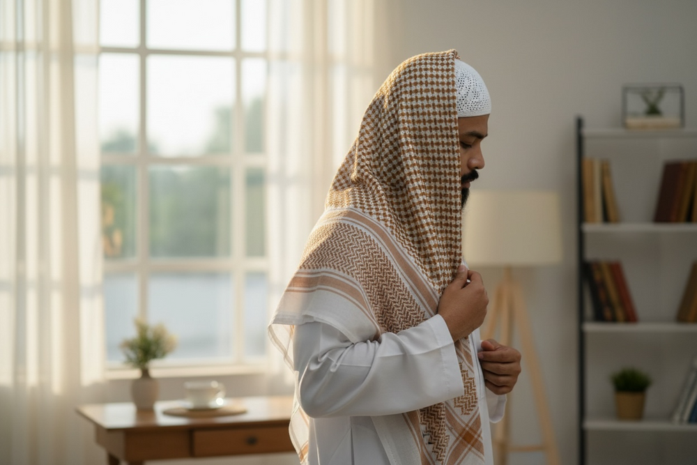 Desert Camel Keffiyeh – Honey Sand Edition