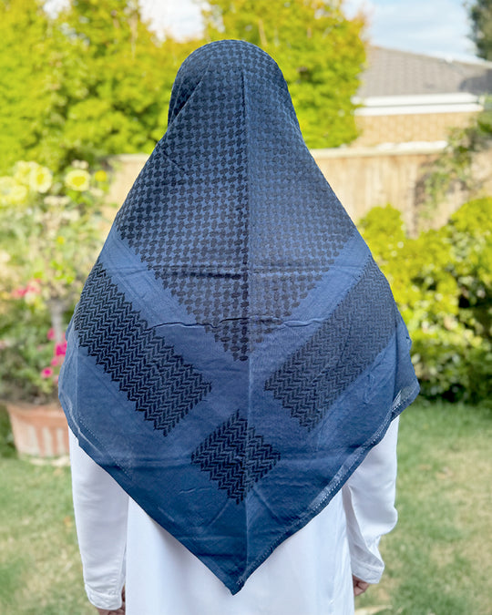 Navy Blue Keffiyeh Shemagh