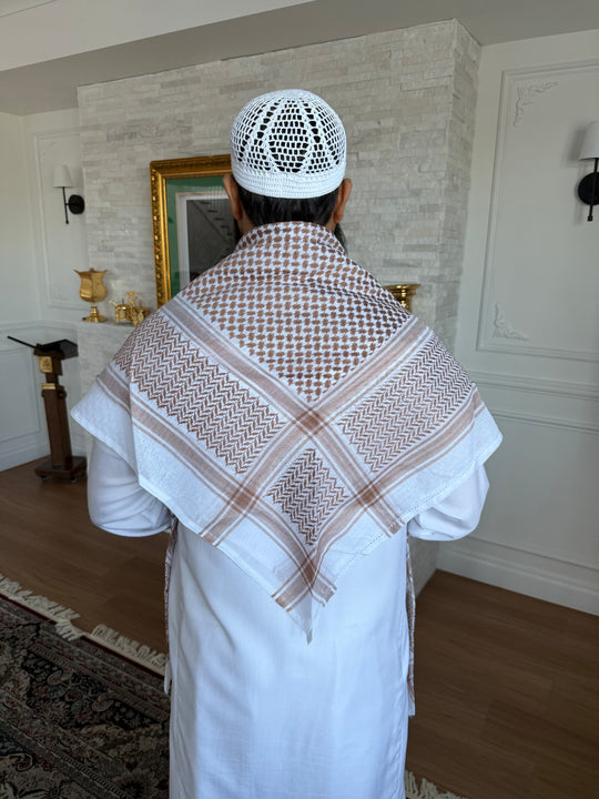 Cedar Dune Keffiyeh – Coffee Brown Edition