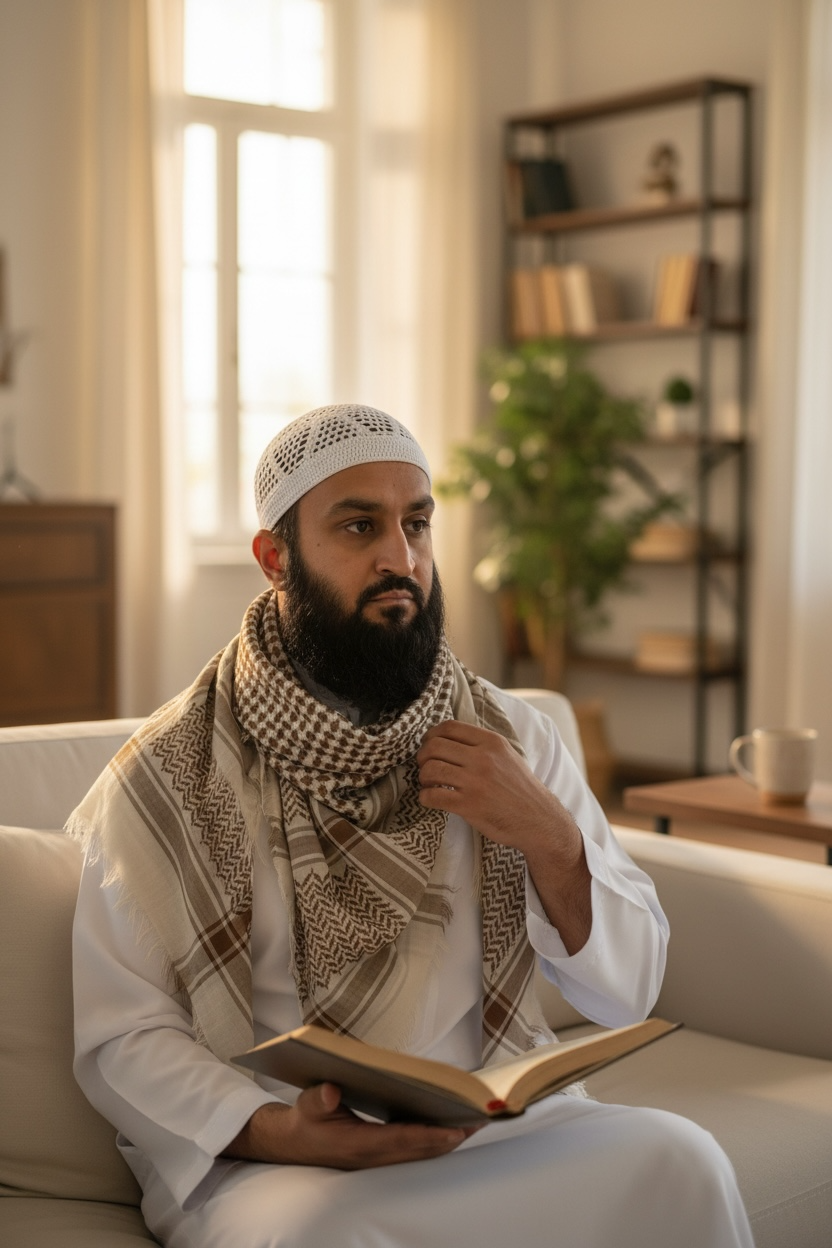 The Sahara Crest Shemagh – Traditional Palestine Pattern