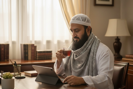 The Arctic Sands Keffiyeh – Heritage Weave