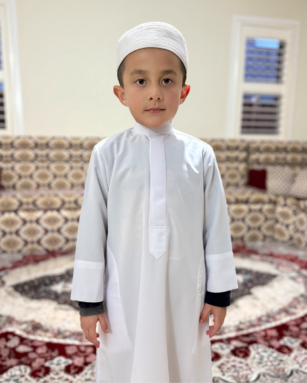 Kids Kuwaiti Thobe – Zuhd Store Exclusive Craftsmanship