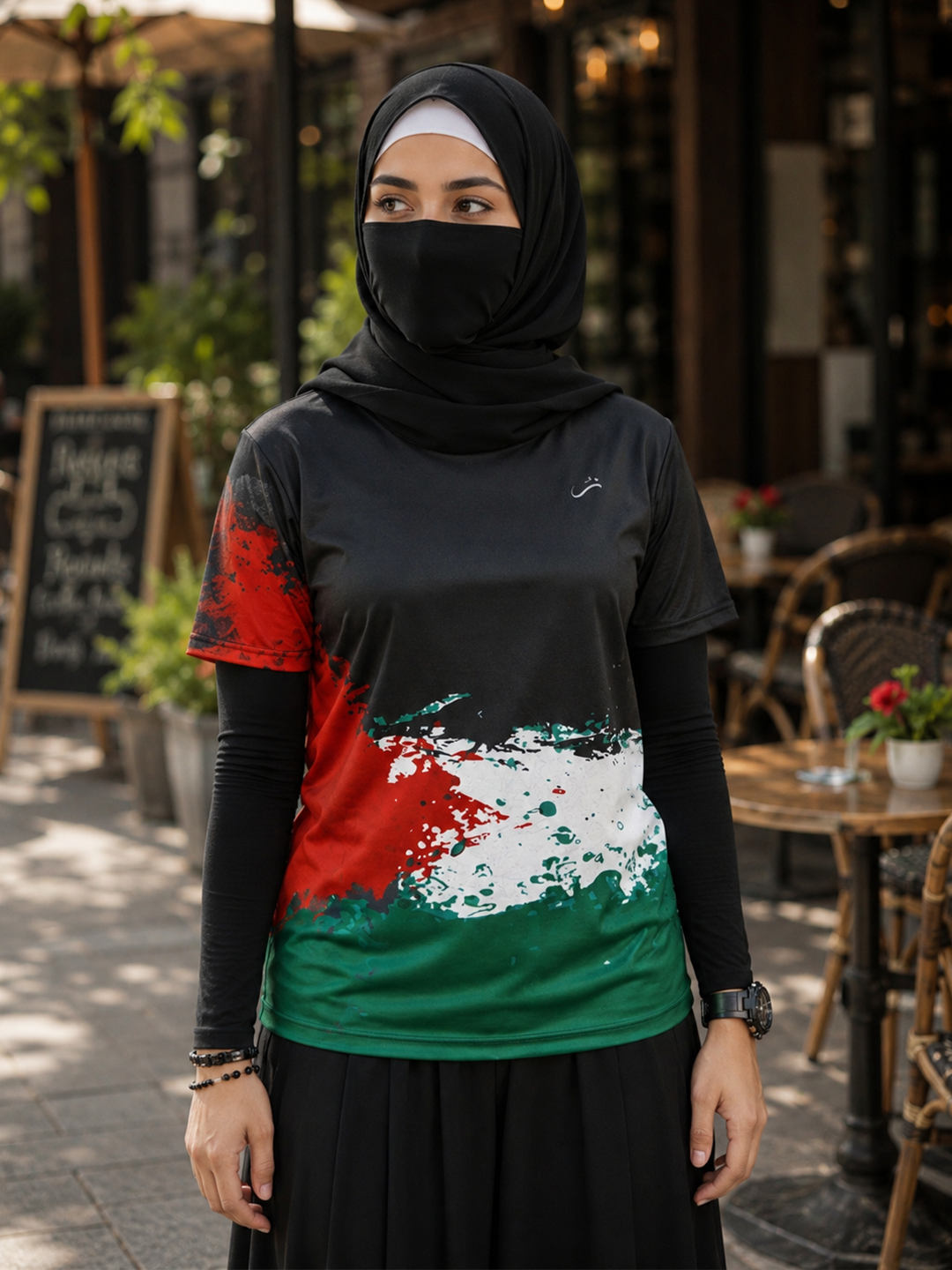 Women T-Shirt with Stunning Eye-Catching 3D Graffiti Art