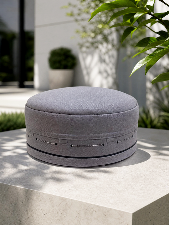 Zuhd Beige & Dark Brown Soft Sunnah Cap