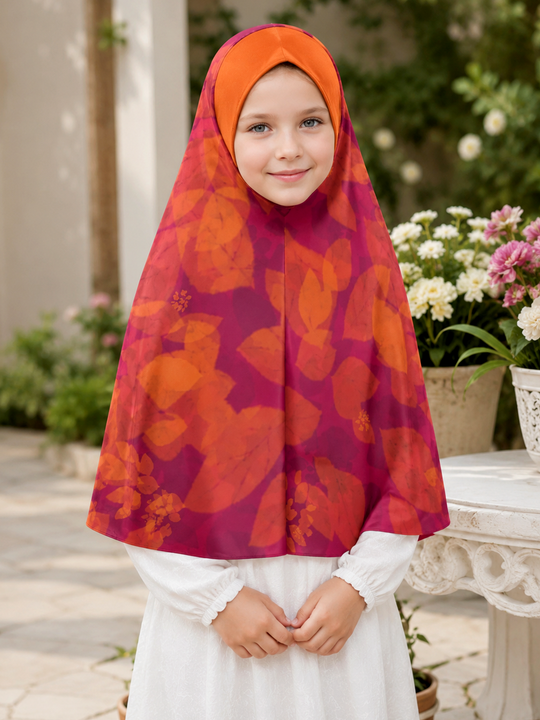 Rosewood Floral - Prayer Hijab