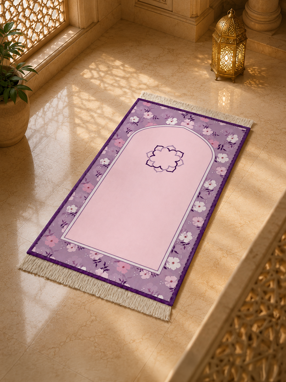 Orchid Oasis Prayer Mat