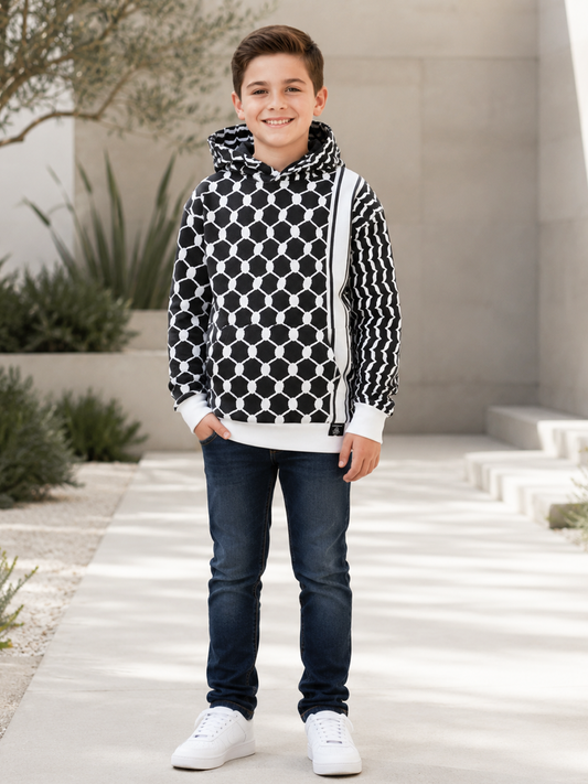 Winter Exclusive: Black & White Keffiyeh Hoodies - First in Australia!