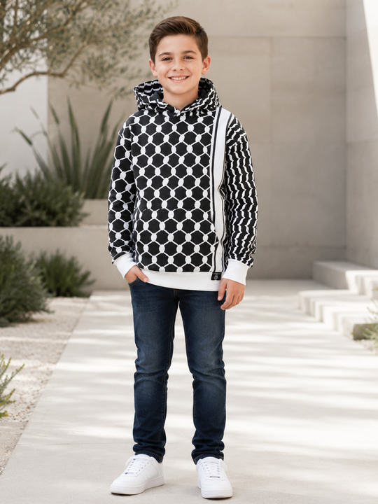 Winter Exclusive: Black & White Keffiyeh Hoodies - First in Australia!