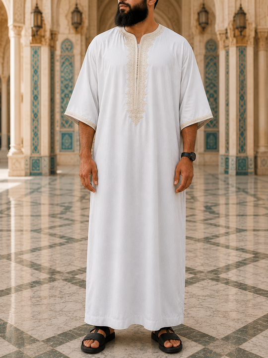 Marrakech Majesty Jalabiyyah – Embodying the regal essence of Moroccan craftsmanship