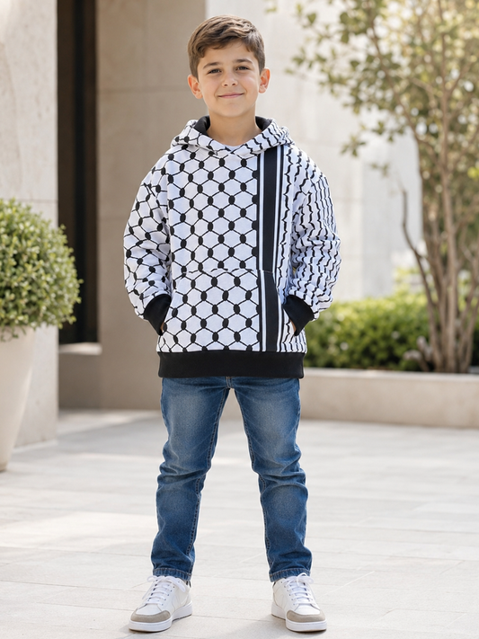 Winter Exclusive: White & Black Keffiyeh Hoodies - First in Australia!