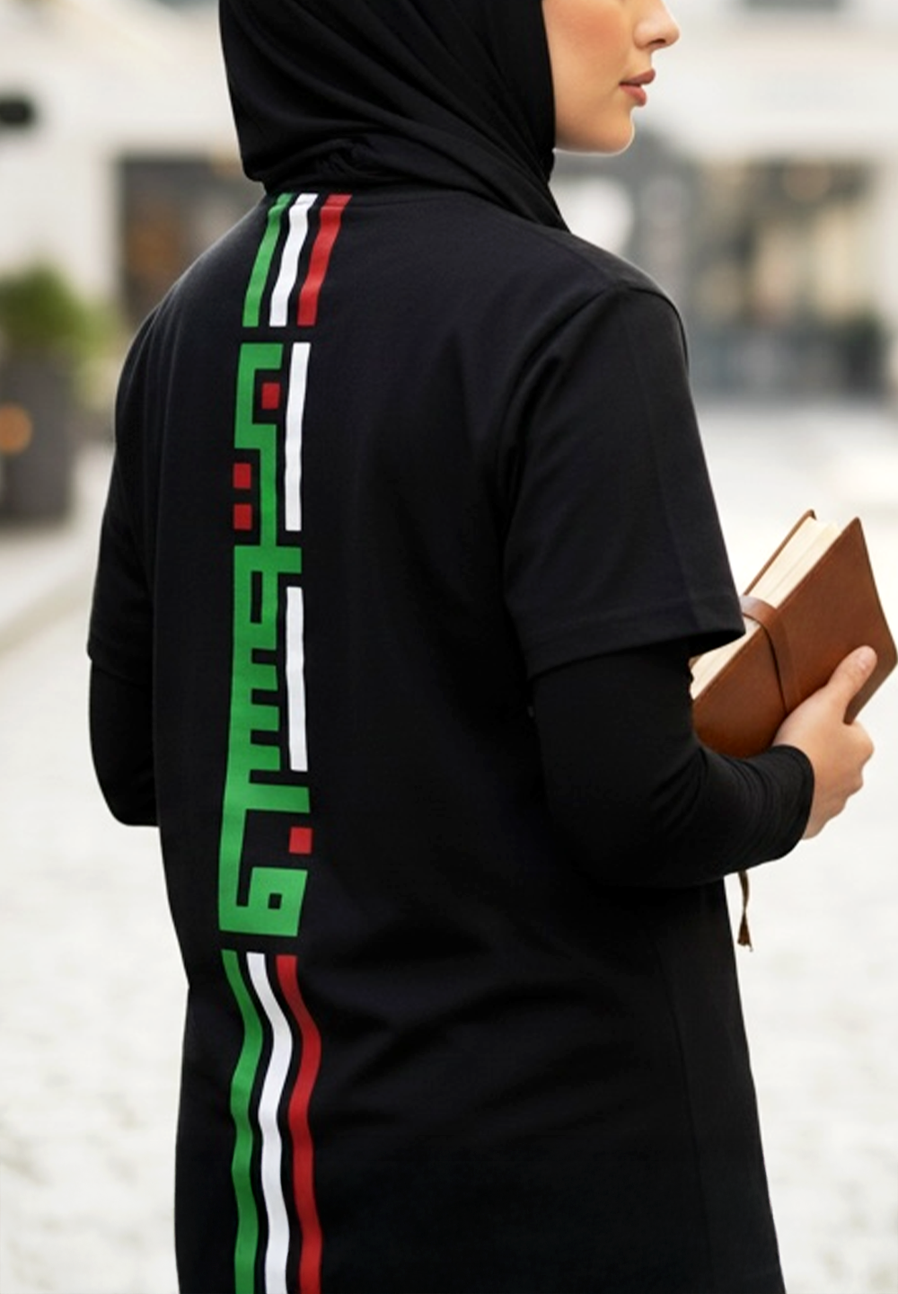 Women Black Palestine T-Shirt – Iconic Print