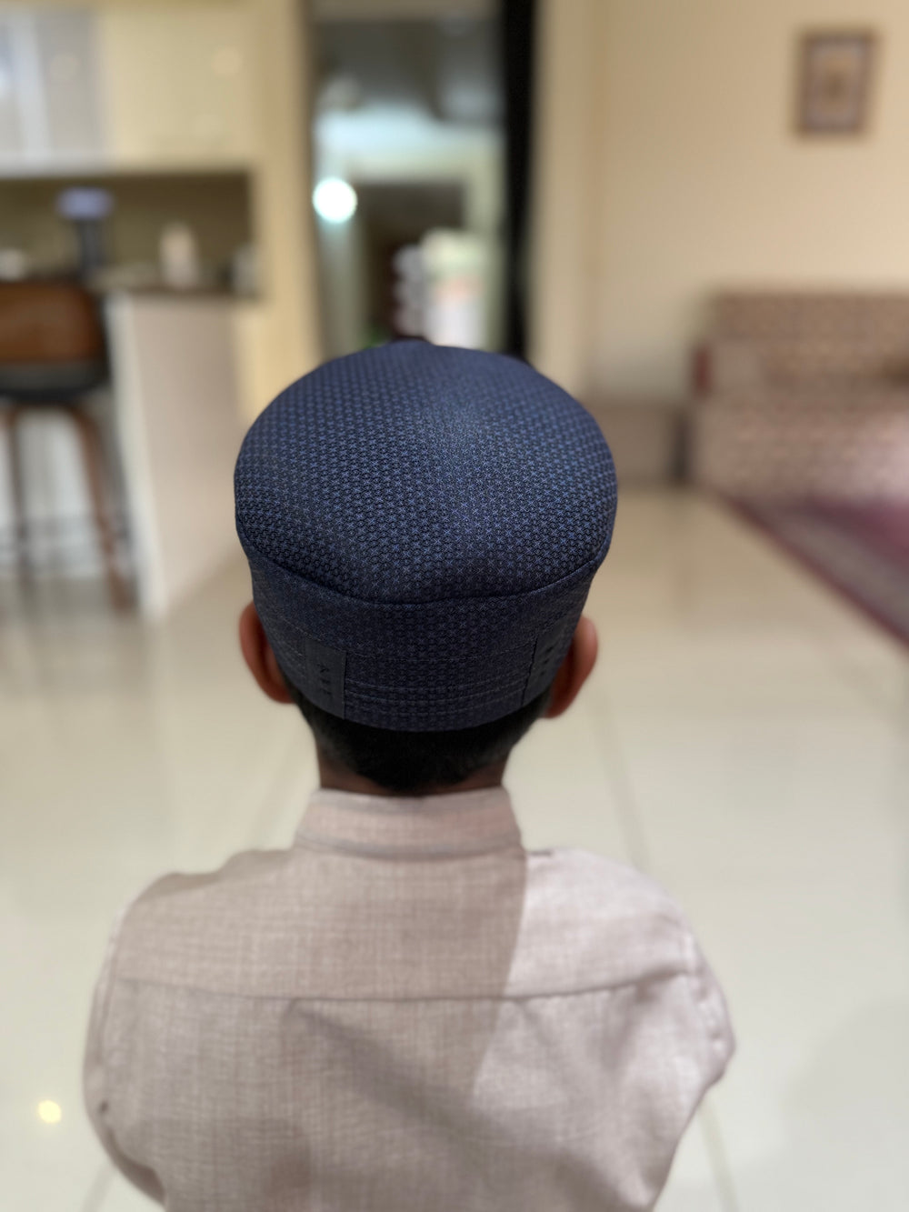 Zuhd Royal Navy Blue Soft Sunnah Cap