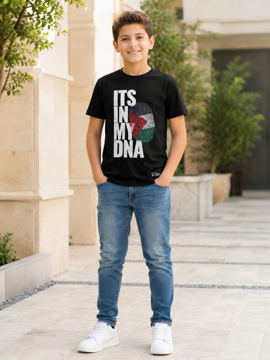 Palestine Double-Sided T-Shirt with "It’s In My DNA" for Solidarity