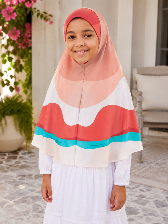 Sunset Waves - Prayer Hijab