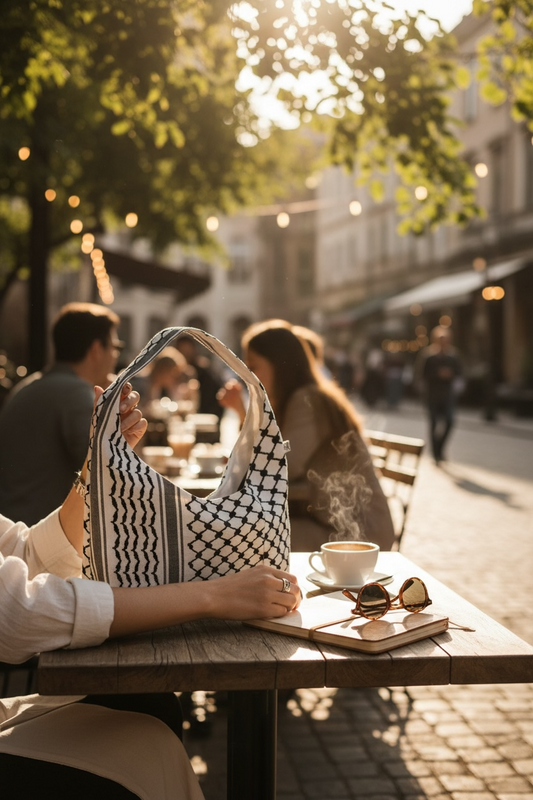 Keffiyeh Hobo Handbag