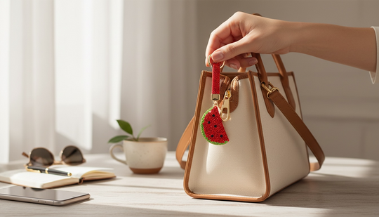 🍉 Crimson Heritage Watermelon Charm – Handcrafted Elegance