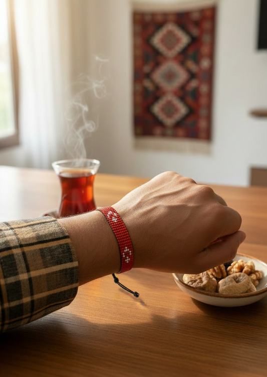 Anatolia Thread Bracelet (Handmade Beaded)