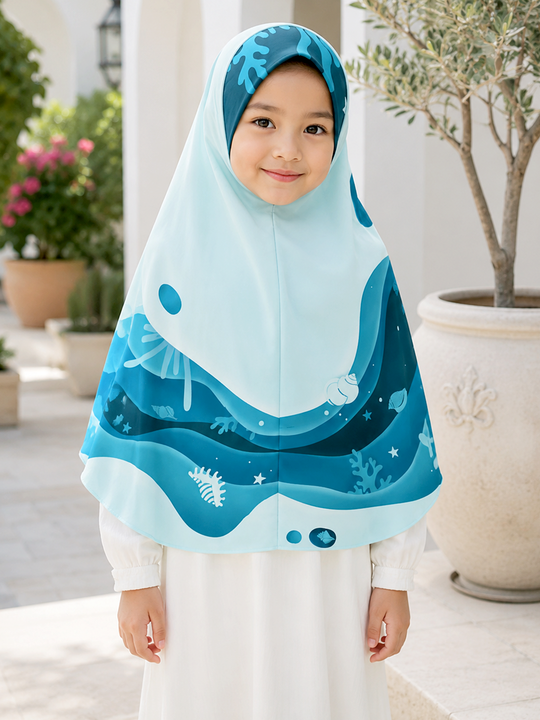Marine Jewel - Prayer Hijab