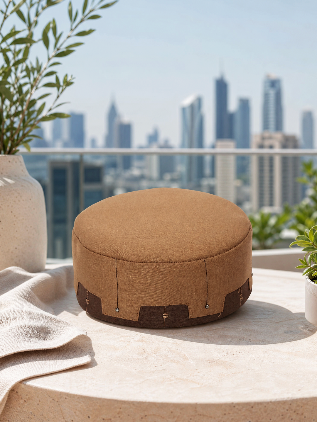Casquettes Sunnah souples marron et marron foncé Zuhd 