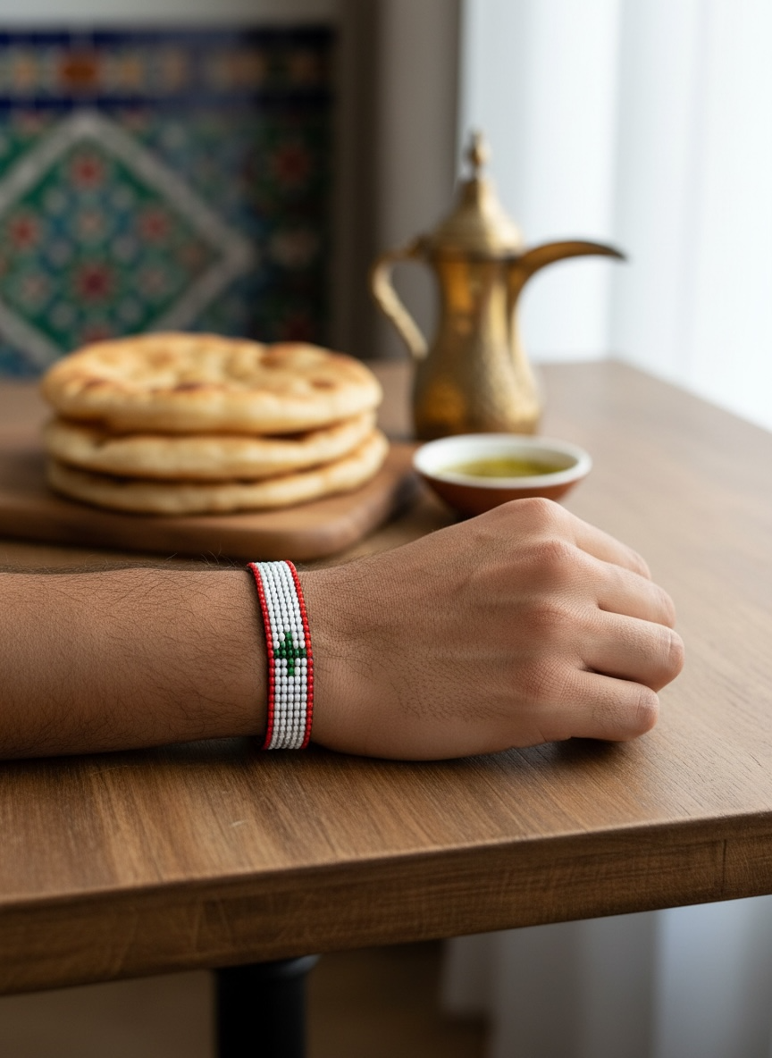 Cedars of Honor Bracelet (Handmade Beaded)
