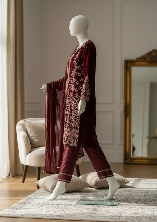 Royal Crimson Velvet Éclat (Large)