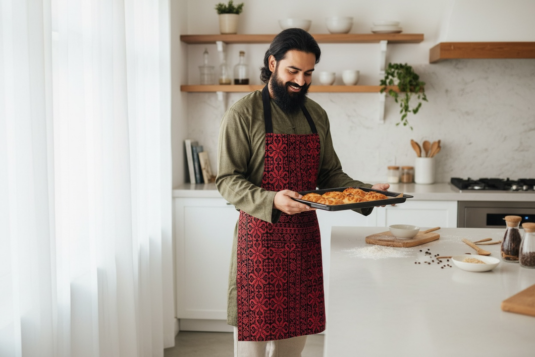 The Heritage Chef: Bespoke Palestine Embroidery Apron