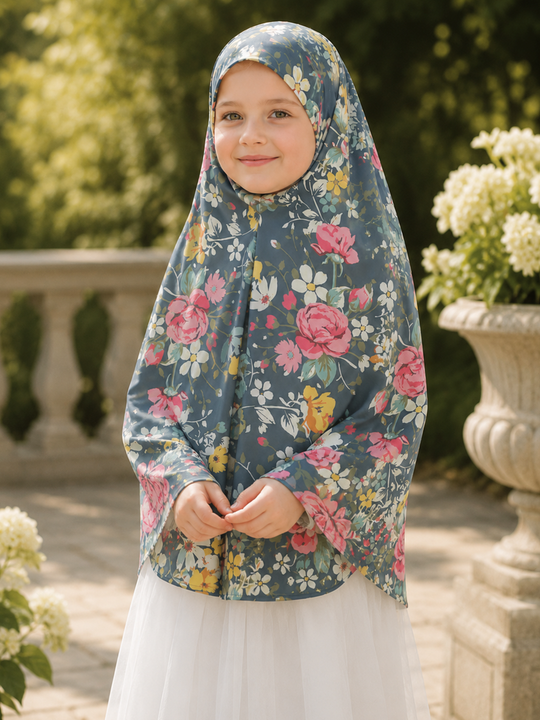 Floral Fantasy - Prayer Hijab