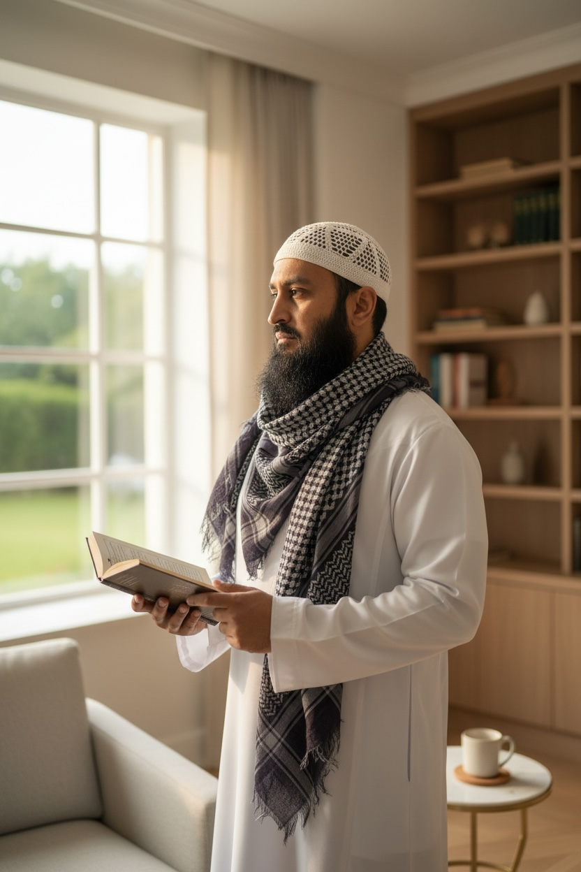 The Purple Ember Shemagh – Prestige Keffiyeh Collection