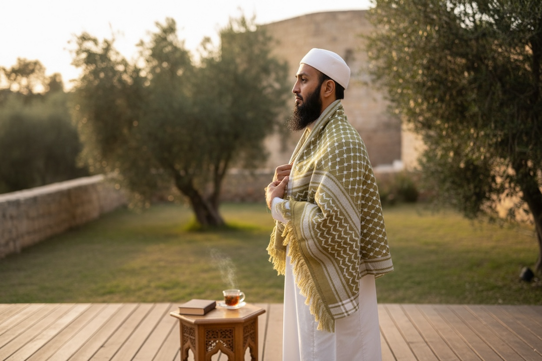 The Olive Heritage Keffiyeh Shawl – Classic Edition