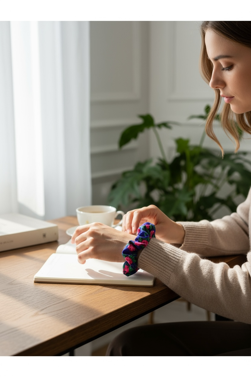 Al-Layl Scrunchie — Purple Majesty