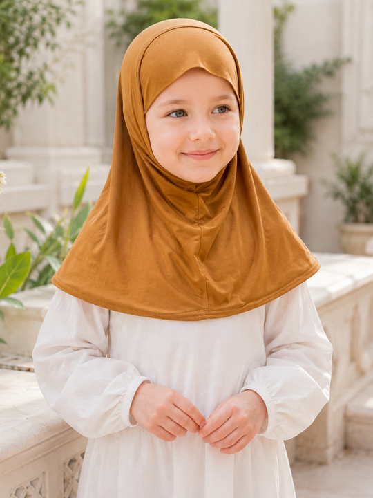 ZUHD PLAIN STYLE brown HIJABS