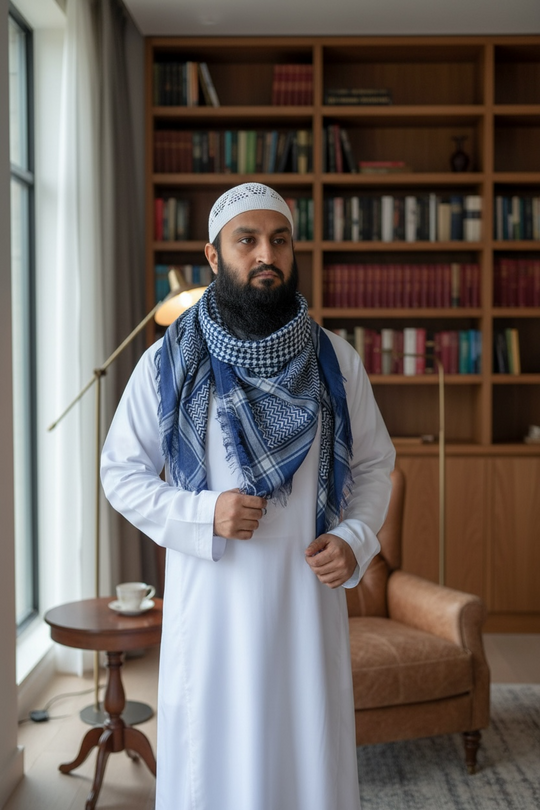 The Ocean Nomad Shemagh – Blue Heritage Edition