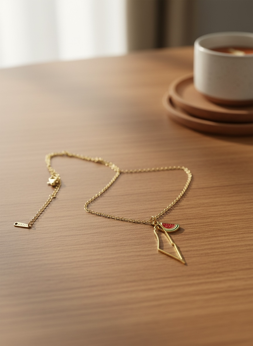 Falasteen Essence Pendant – Gold Heritage Edition